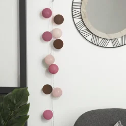 Atmosphera Guirlande Led Secteur 20 Boules Dune D.6Cm- Guirlandes Lumineuses