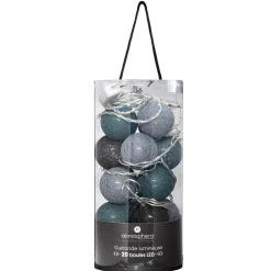 maxibazar Guirlande Led Secteur 20 Boules Tropi D.6Cm- Guirlandes Lumineuses