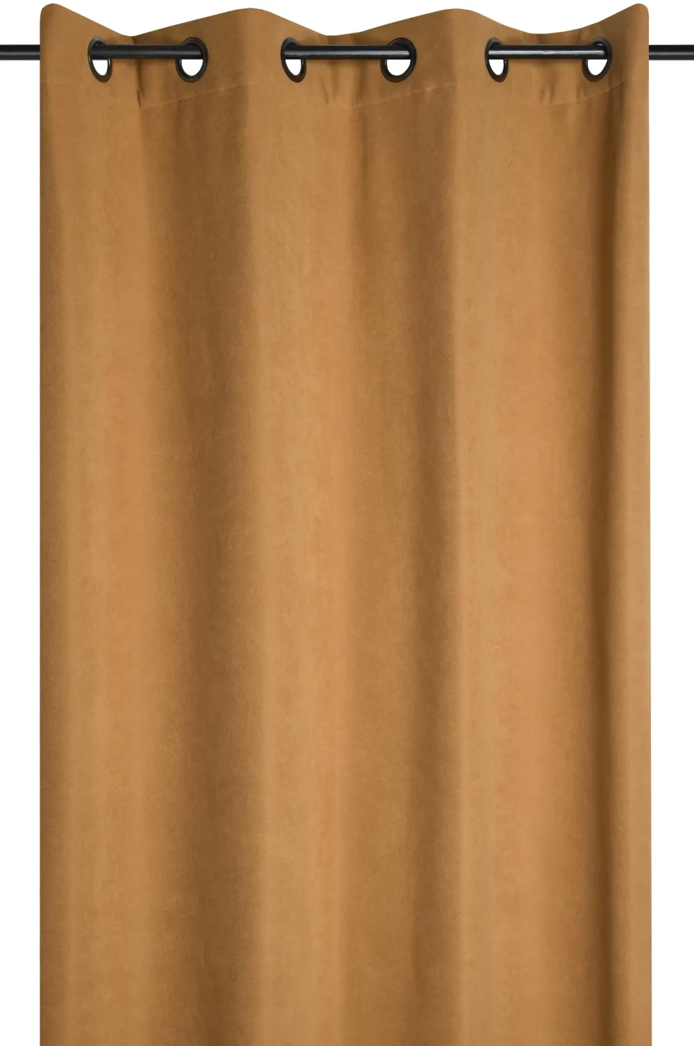 maxibazar Harvard Rideau Polaire 140X260Cm Moutarde- Rideaux Occultants Et Coussins