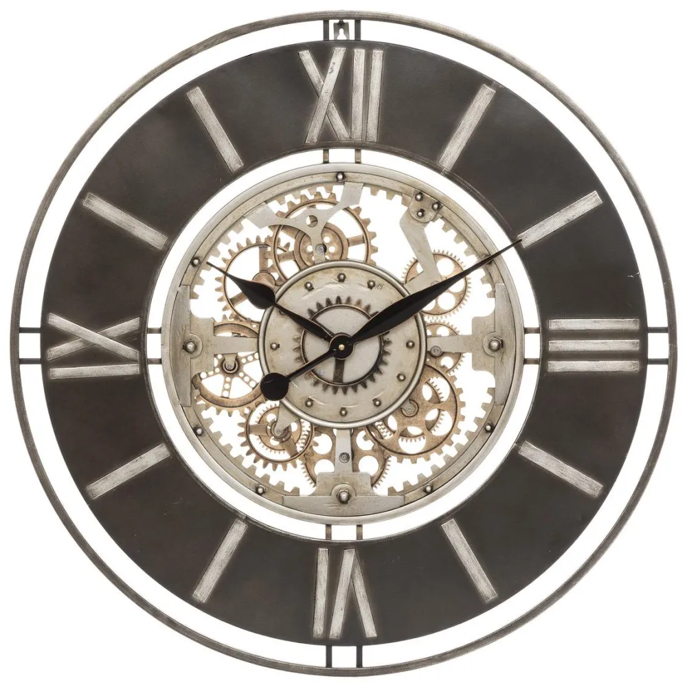 maxibazar Horloge Mecanique Metal Soul D.70Cm- Horloges