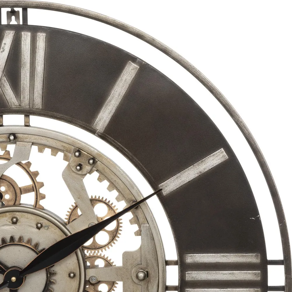 maxibazar Horloge Mecanique Metal Soul D.70Cm- Horloges