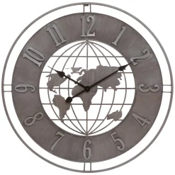 Atmosphera Horloge Metal Monde Isac D.68Cm- Horloges