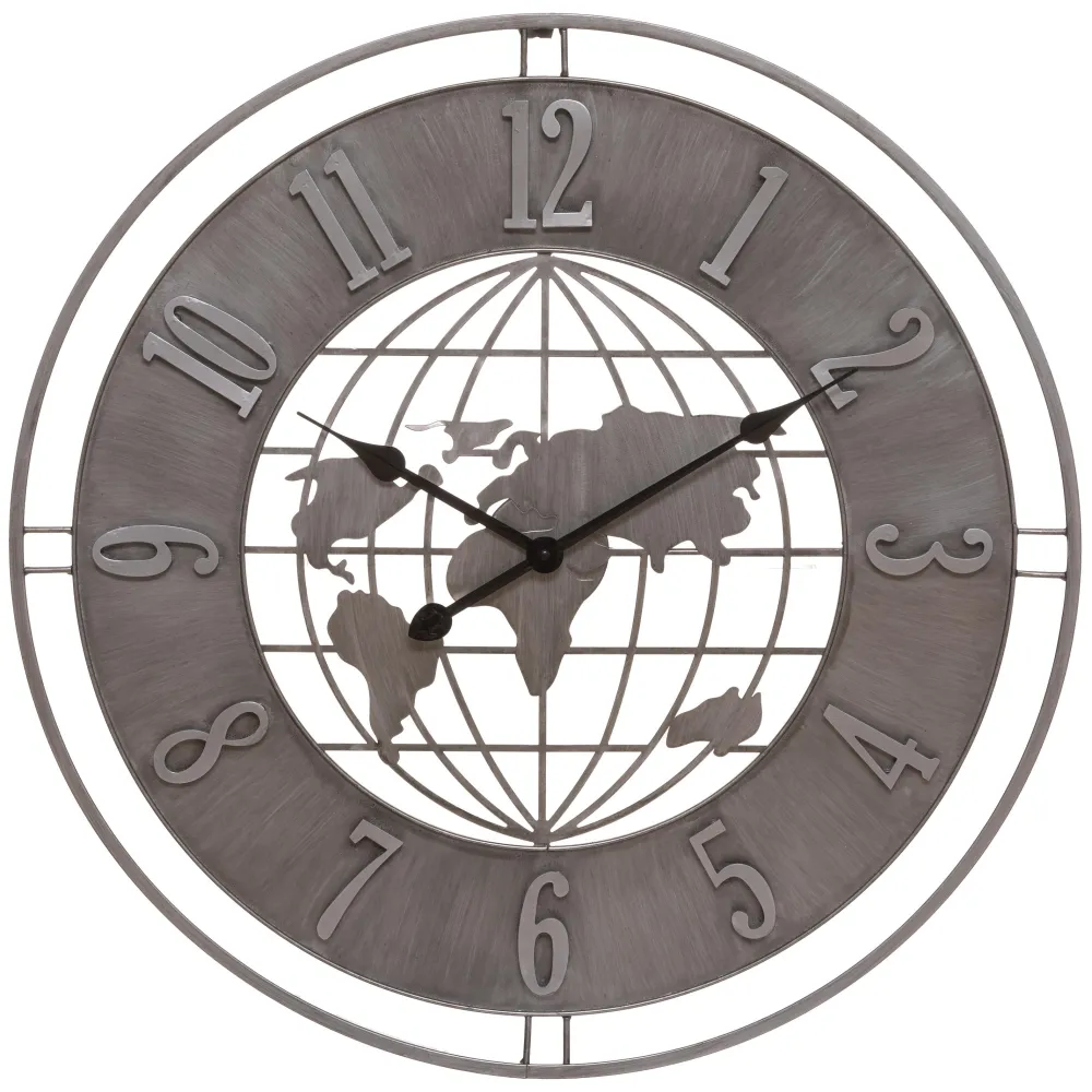 Atmosphera Horloge Metal Monde Isac D.68Cm- Horloges