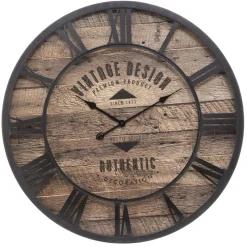 maxibazar Horloge Metal Oscar D.80Cm- Horloges