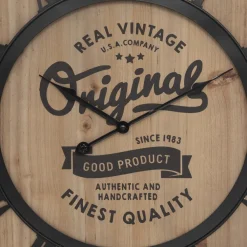 maxibazar Horloge Metal Pouli D.58Cm- Horloges