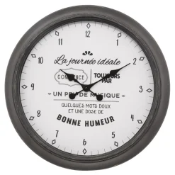 maxibazar Horloge Plastique Citation Liv D.60Cm- Horloges