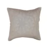 maxibazar Housse De Coussin 40 X 40 Cm Florette Taupe- Couvre-Lits, Boutis Et Edredons