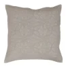 maxibazar Housse De Coussin 60 X 60 Cm Florette Taupe- Couvre-Lits, Boutis Et Edredons