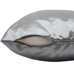 maxibazar Housse De Coussin Encart 40X40Cm Shana Perle- Rideaux Basiques Et Coussins