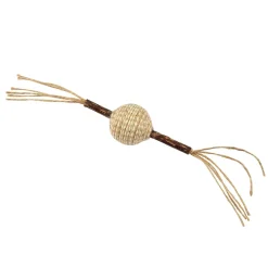 Jouets|* Jouet Balle Corde Sur Batonnet Sonore Matatabi 4X12Cm