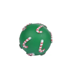 Jouets|* Jouet Balle Noel Vinyle Sonore Vert D.7.5Cm