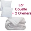 maxibazar Kit Couette 220X240Cm 350G Et 2 Oreillers 60X60Cm- Couettes