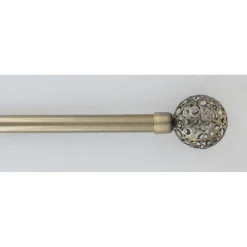 maxibazar Kit Ext 120 210 Cm D19 Embout Boule Perforee Bronze- Kits De Tringle