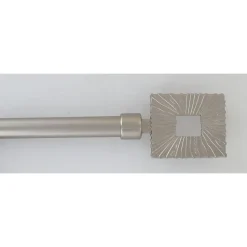 maxibazar Kit Ext 120 210 Cm D19 Embout Solaire Argent- Kits De Tringle