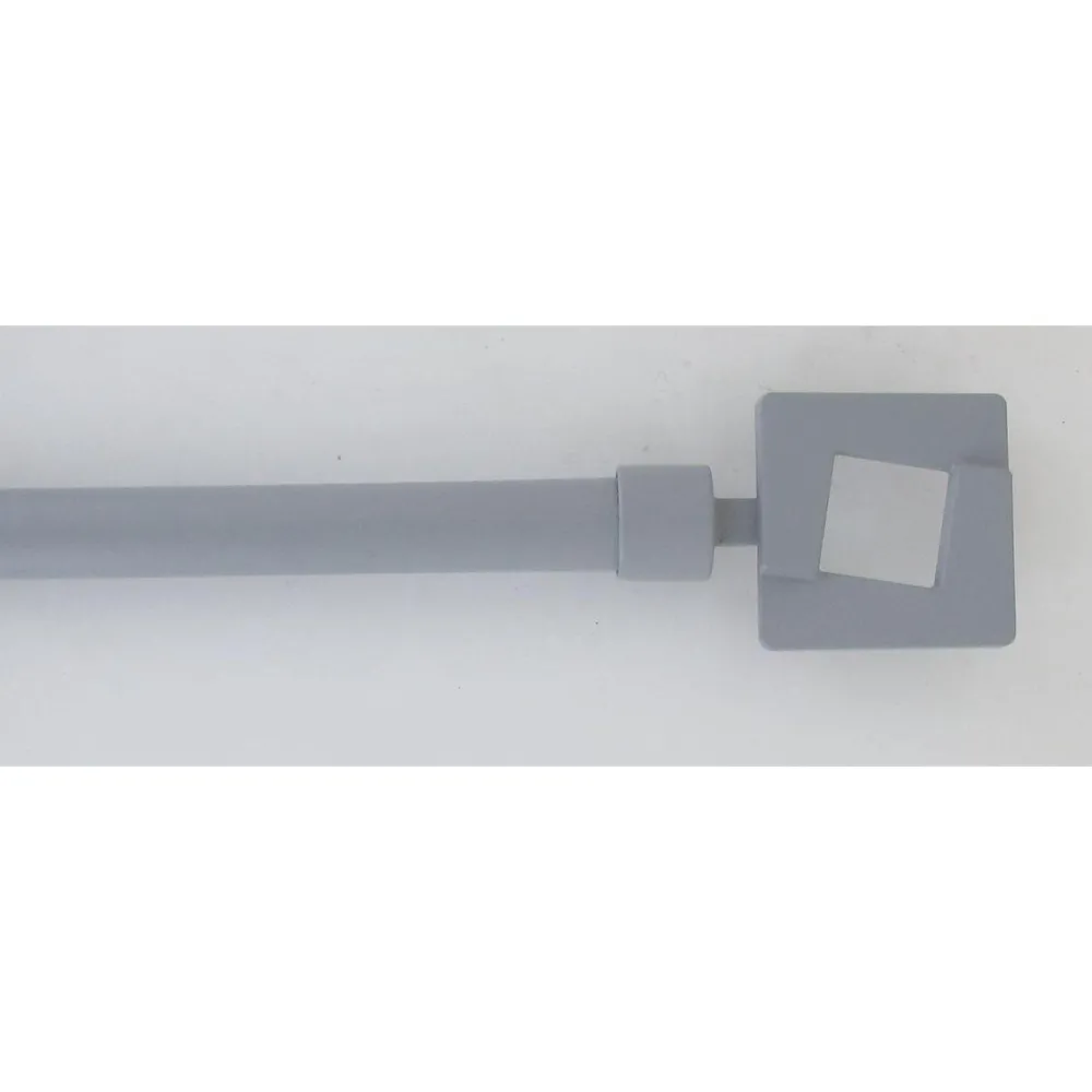 maxibazar Kit Ext 120 210 Cm D19 Embout Studio Gris Mat- Kits De Tringle