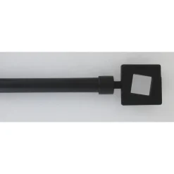 maxibazar Kit Ext 120 210 Cm D19 Embout Studio Noir Mat- Kits De Tringle