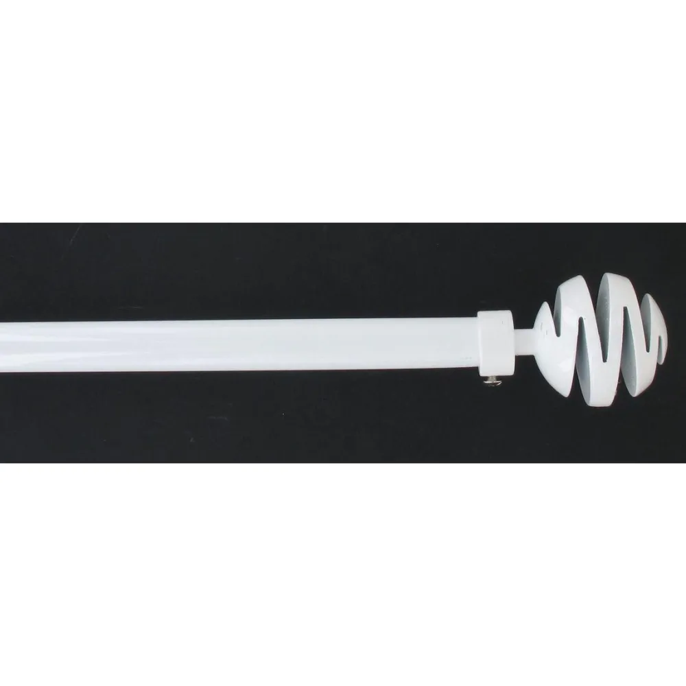 maxibazar Kit Ext 120 210 Cm D19 Embout Villalouise Blanc Laque- Kits De Tringle