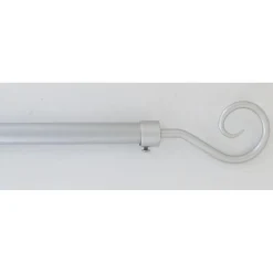 maxibazar Kit Ext 100 190Cm D.19Cm Embout Crosse Gris Laque- Kits De Tringle