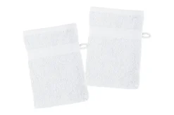 maxibazar Lagune Lot 2 Gants 15X21 Blanc- Eponge Bio 500G