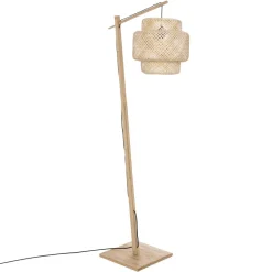 maxibazar Lampadaire Arc Liby Naturel H.173Cm- Lampadaires