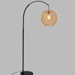 maxibazar Lampadaire Arc Raahe Naturel H.180Cm- Lampadaires