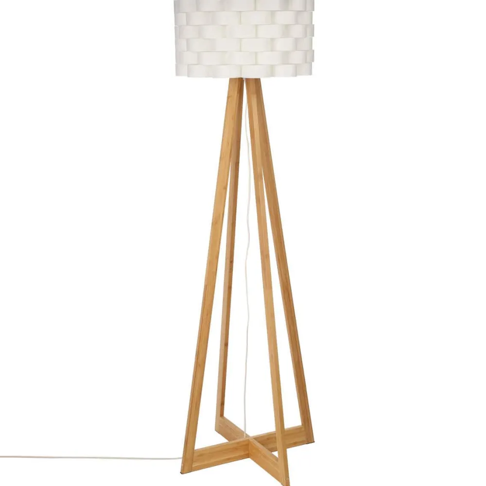 Atmosphera Lampadaire Bambou Papier Moki H.150Cm- Lampadaires