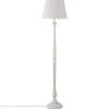 Atmosphera Lampadaire Bois Blanc Leo H.153Cm X2Colis- Lampadaires