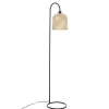 maxibazar Lampadaire Droit Alicante Noir H.159Cm- Lampadaires