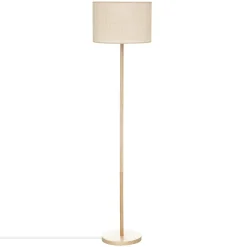 maxibazar Lampadaire Droit Della Naturel H.149.5Cm- Lampadaires