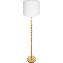 Atmosphera Lampadaire Droit Nino Blanc H.146Cm- Lampadaires