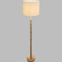Atmosphera Lampadaire Droit Nino Blanc H.146Cm- Lampadaires