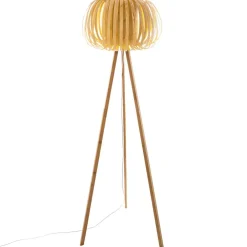Atmosphera Lampadaire Effet Bois Sien H.150Cm- Lampadaires