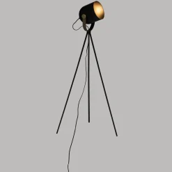 Atmosphera Lampadaire Trepied Bil Noir H.136Cm- Lampadaires