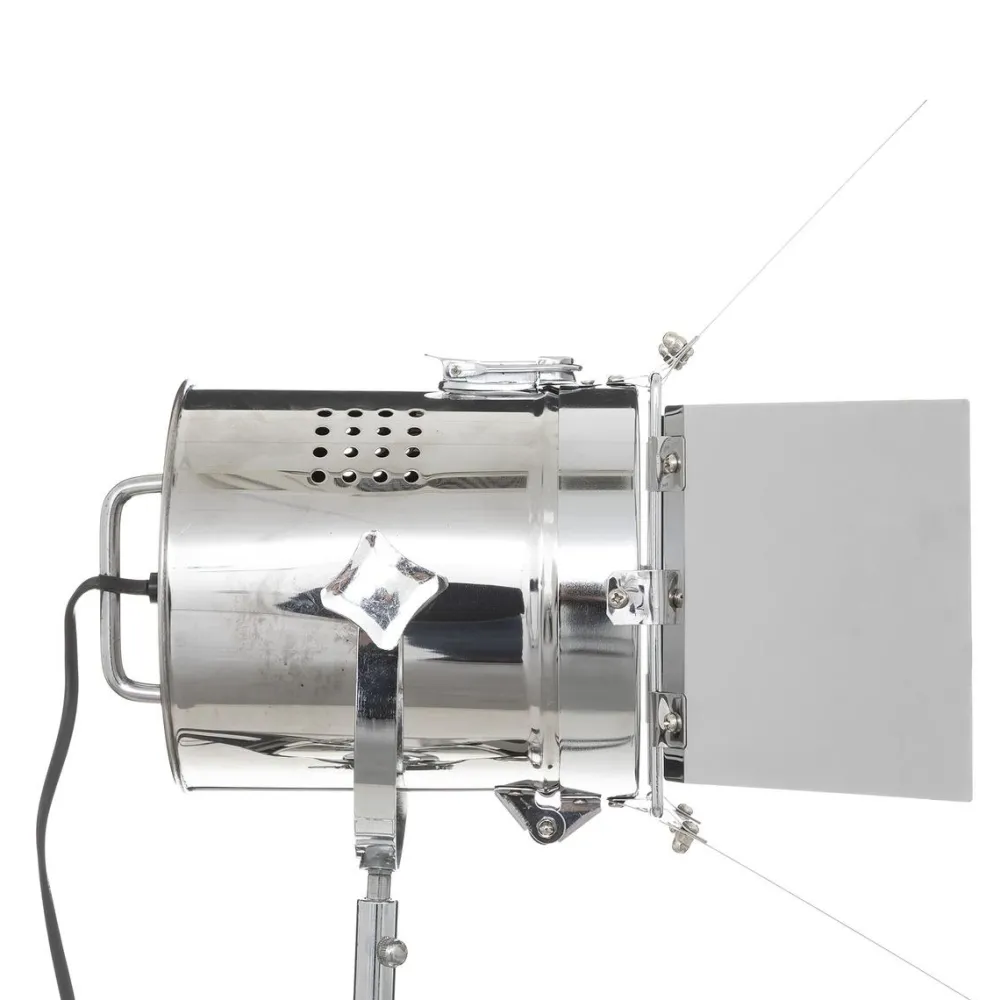 maxibazar Lampadaire Trepied Rio Noir H.138Cm- Lampadaires