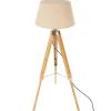 Atmosphera Lampadaire Trepied Runo Bambou H.145Cm- Lampadaires