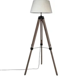 Atmosphera Lampadaire Trepied Runo Lin H.145Cm- Lampadaires