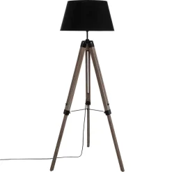 Atmosphera Lampadaire Trepied Runo Noir H.145Cm- Lampadaires