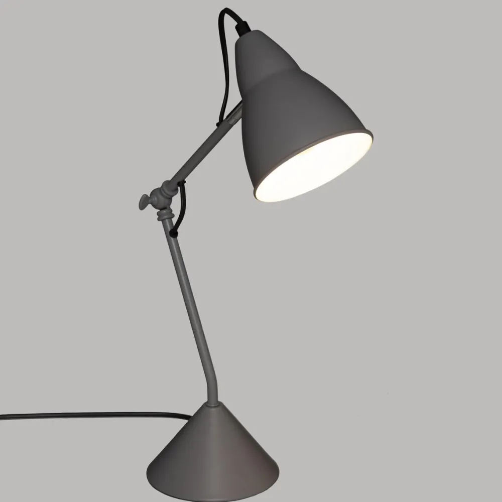 Atmosphera Lampe Arc Aude Gris H.62Cm- Lampes A Poser
