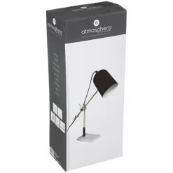 Atmosphera Lampe Arc Suite Noir Dore H.40Cm- Lampes A Poser