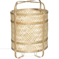 Atmosphera Lampe Bambou Frida Naturel H.42Cm- Lampes A Poser