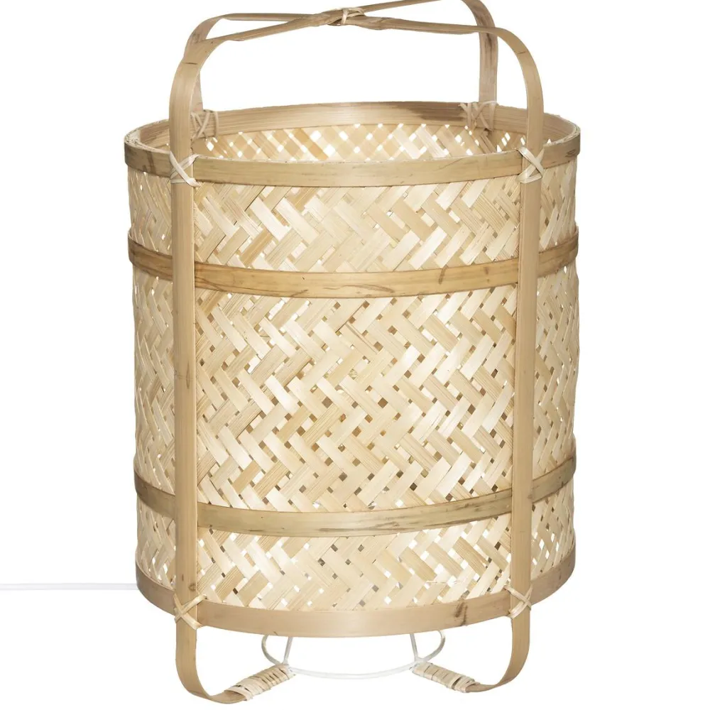 Atmosphera Lampe Bambou Frida Naturel H.42Cm- Lampes A Poser
