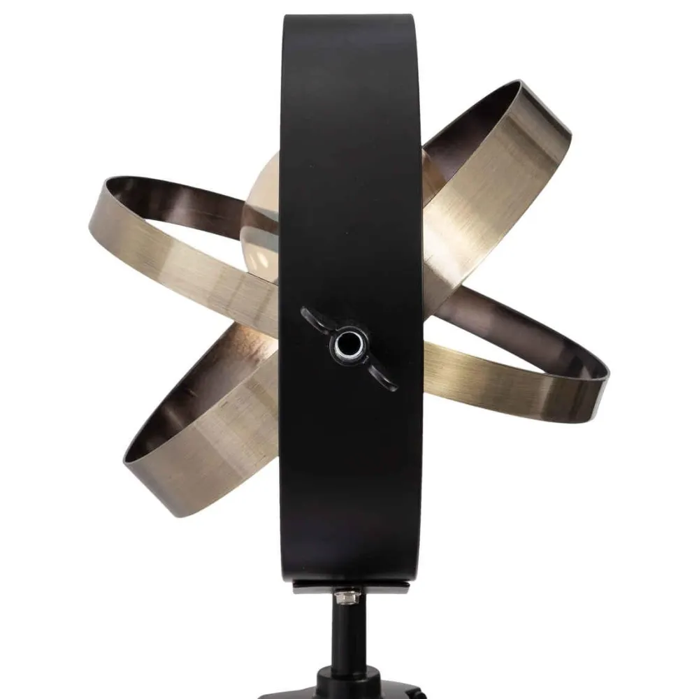 Atmosphera Lampe Bois Et Metal Fibi H.54Cm- Lampes A Poser