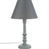 Atmosphera Lampe Bois Gris Leo H.36Cm- Lampes A Poser