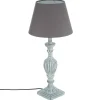 Atmosphera Lampe Bois Patine Gris H.56Cm- Lampes A Poser