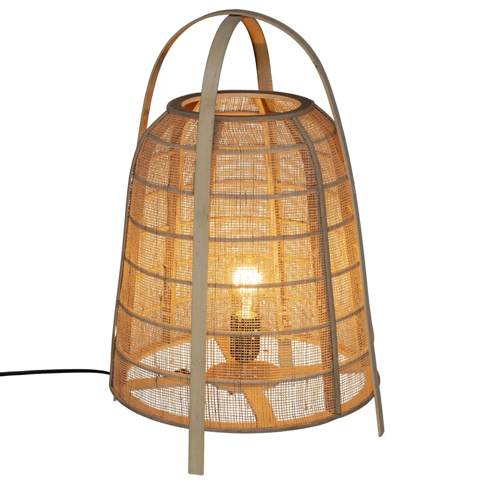 Atmosphera Lampe Carmen Naturel H.49Cm- Luminaires