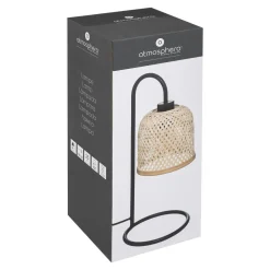 maxibazar Lampe Droite Alicante Noir H.43.5Cm- Luminaires
