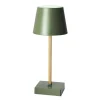 maxibazar Lampe Led Table Vert Tactile- Decorations Lumineuses A Pile
