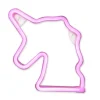 maxibazar Lampe Neon Licorne Rose H.22Cm- Decorations Murales