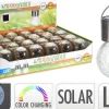 * Éclairage Et Liminaire Extérieur>Lampe Solaire Boule Verre Inox Led Change De Couleur D.6Cm