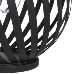 * Éclairage Et Liminaire Extérieur></noscript>Lampe Solaire Metal Isya Noir H.21Cm